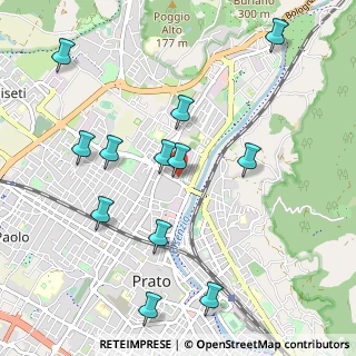 Mappa Via Mozza sul Gorone, 59100 Prato PO, Italia (1.13167)