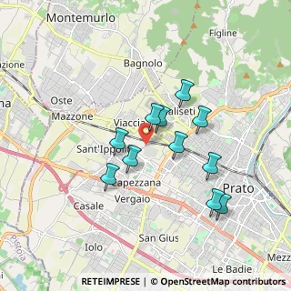 Mappa Via Lorenzo Ciulli, 59100 Prato PO, Italia (1.55636)