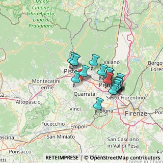 Mappa Via Vincenzo Nardi, 51100 Pistoia PT, Italia (10.9385)