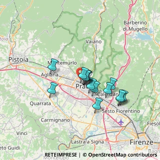 Mappa Via Bormida, 59100 Prato PO, Italia (5.45467)