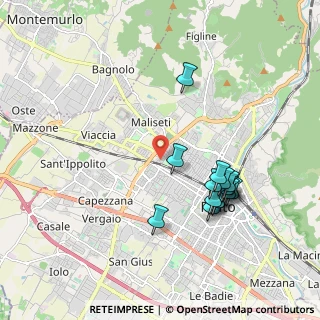 Mappa Via Montello, 59100 Prato PO, Italia (1.94)