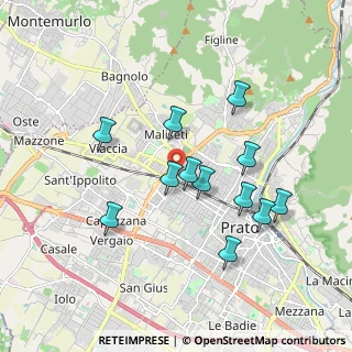 Mappa Via Montello, 59100 Prato PO, Italia (1.715)