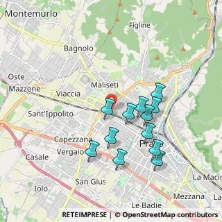 Mappa Via Montello, 59100 Prato PO, Italia (1.73167)
