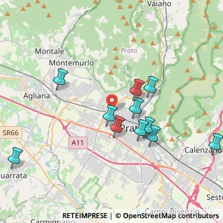Mappa Via Montello, 59100 Prato PO, Italia (3.92364)