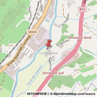 Mappa Via Treggiaia, 58, 51030 La Magione PT, Italia, 51034 Serravalle Pistoiese, Pistoia (Toscana)
