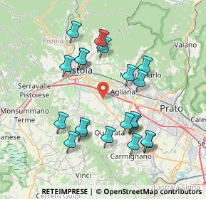 Mappa Via Francesco Toni, 51100 Pistoia PT, Italia (7.546)