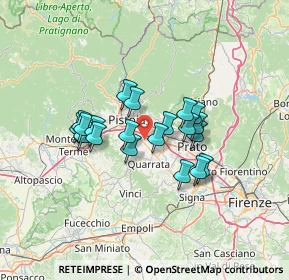 Mappa Via Francesco Toni, 51100 Pistoia PT, Italia (10.501)