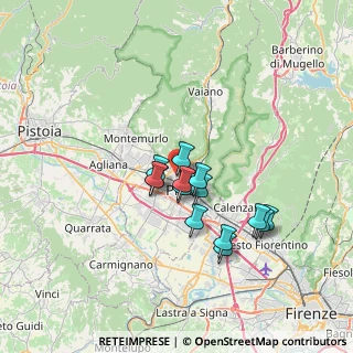 Mappa Via Sangro, 59100 Prato PO, Italia (5.51857)