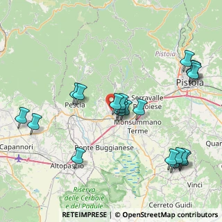 Mappa Via Vittorio Nofretti, 51016 Montecatini Terme PT, Italia (9.2625)