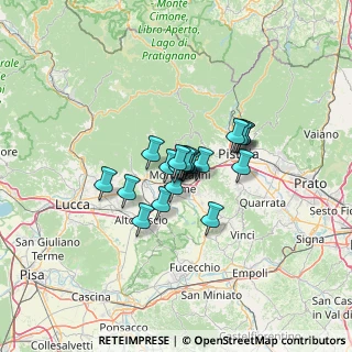 Mappa Via Vittorio Nofretti, 51016 Montecatini Terme PT, Italia (7.865)