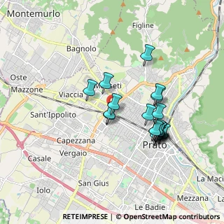 Mappa Via Timavo, 59100 Prato PO, Italia (1.633)