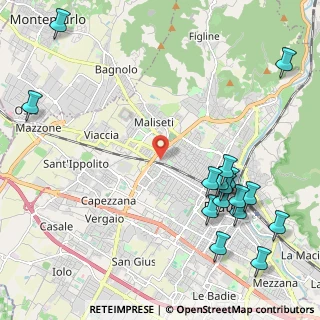 Mappa Via Timavo, 59100 Prato PO, Italia (2.84188)