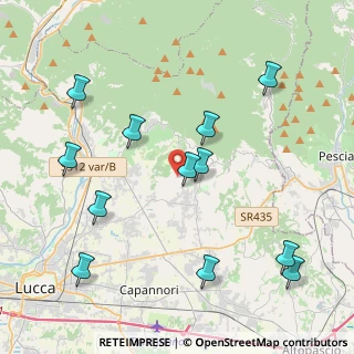Mappa Strada Vicinale la Via Vecchia, 55012 Capannori LU, Italia (4.75583)