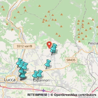 Mappa Strada Vicinale la Via Vecchia, 55012 Capannori LU, Italia (5.6125)