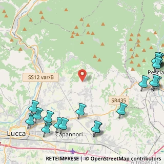 Mappa Strada Vicinale la Via Vecchia, 55012 Capannori LU, Italia (6.9045)
