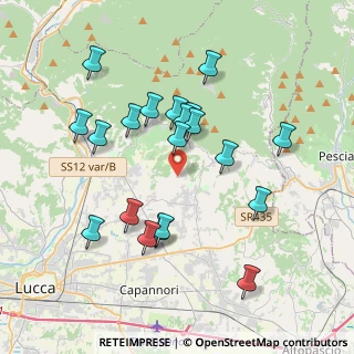 Mappa Strada Vicinale la Via Vecchia, 55012 Capannori LU, Italia (3.7975)
