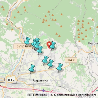 Mappa Strada Vicinale la Via Vecchia, 55012 Capannori LU, Italia (3.14909)