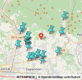 Mappa Strada Vicinale la Via Vecchia, 55012 Capannori LU, Italia (3.87444)