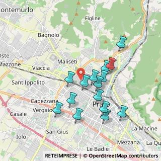 Mappa Via Cilento, 59100 Prato PO, Italia (1.72933)