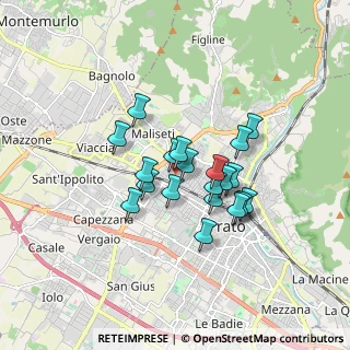 Mappa Via dei Gobbi, 59100 Prato PO, Italia (1.3)