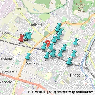 Mappa Via dei Gobbi, 59100 Prato PO, Italia (0.826)
