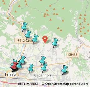 Mappa Via delle Selvette, 55012 Capannori LU, Italia (5.966)