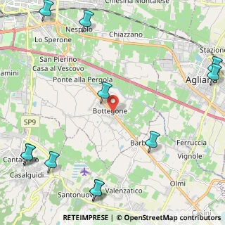 Mappa 51100 Bottegone PT, Italia (3.39273)
