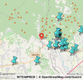 Mappa Via della Vittoria, 51017 Pescia PT, Italia (4.1975)