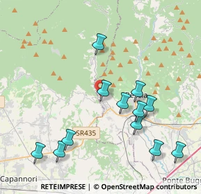 Mappa Via della Vittoria, 51017 Pescia PT, Italia (4.45833)