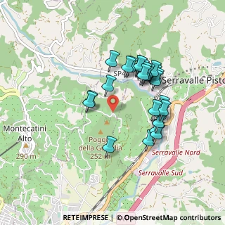 Mappa Via del Crinale, 51018 Pieve a Nievole PT, Italia (0.80385)