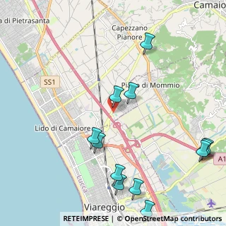 Mappa Via delle Bocchette, 55041 Capezzano Pianore LU, Italia (2.72333)