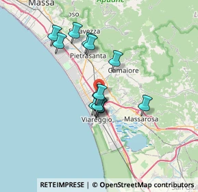 Mappa Via delle Bocchette, 55041 Capezzano Pianore LU, Italia (5.63385)