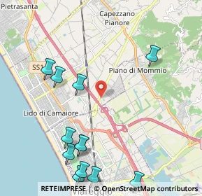 Mappa Via delle Bocchette, 55041 Capezzano Pianore LU, Italia (2.7175)