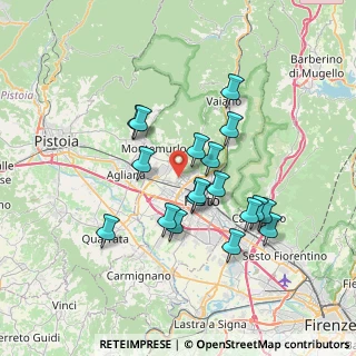 Mappa Via Bligny, 59100 Prato PO, Italia (6.505)
