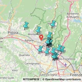 Mappa Via Bligny, 59100 Prato PO, Italia (6.285)