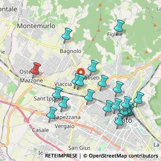Mappa Via Bligny, 59100 Prato PO, Italia (2.276)