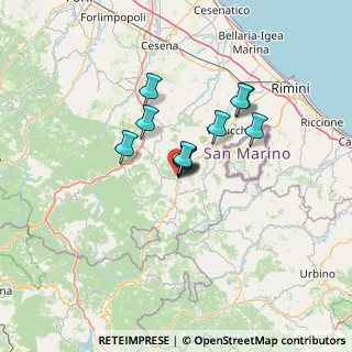 Mappa Via Il Raggio, 47863 Novafeltria RN, Italia (8.90818)