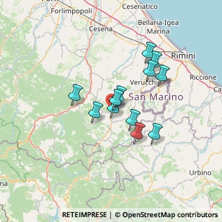 Mappa Via Il Raggio, 47863 Novafeltria RN, Italia (10.84583)