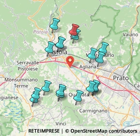 Mappa Via Fiorentina, 51100 Pistoia PT, Italia (7.48222)