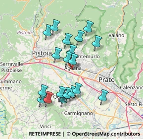 Mappa Via Giuseppe Parini, 51031 Agliana PT, Italia (6.83)