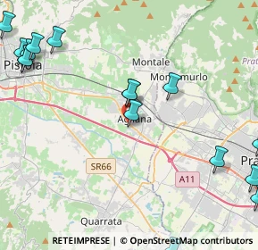 Mappa Via Giuseppe Parini, 51031 Agliana PT, Italia (6.36588)