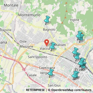 Mappa Via Pastrengo, 59100 Prato PO, Italia (3.11833)