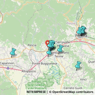 Mappa Via Mascagni, 51016 Montecatini Terme PT, Italia (7.7)
