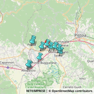 Mappa Via Mascagni, 51016 Montecatini Terme PT, Italia (5.245)