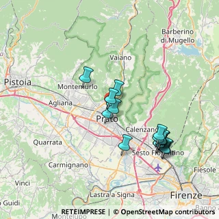 Mappa Via Grazia Deledda, 59100 Prato PO, Italia (7.55467)