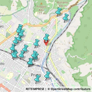 Mappa Via Grazia Deledda, 59100 Prato PO, Italia (1.317)