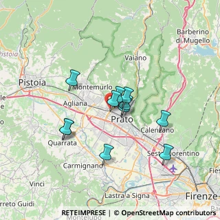 Mappa Via Castagnevizza, 59100 Prato PO, Italia (5.70455)