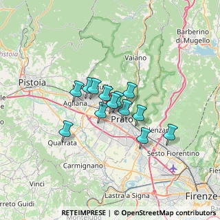 Mappa Via Castagnevizza, 59100 Prato PO, Italia (4.45154)
