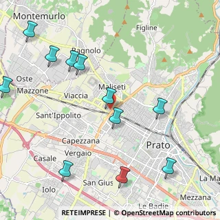 Mappa Via Castagnevizza, 59100 Prato PO, Italia (2.62455)