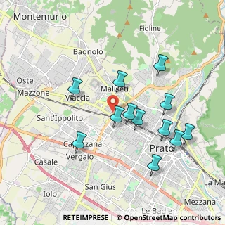 Mappa Via Castagnevizza, 59100 Prato PO, Italia (1.86167)